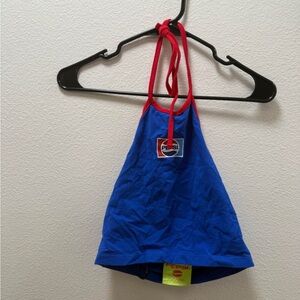 Forever 21 Blue and Red Halter Camisole